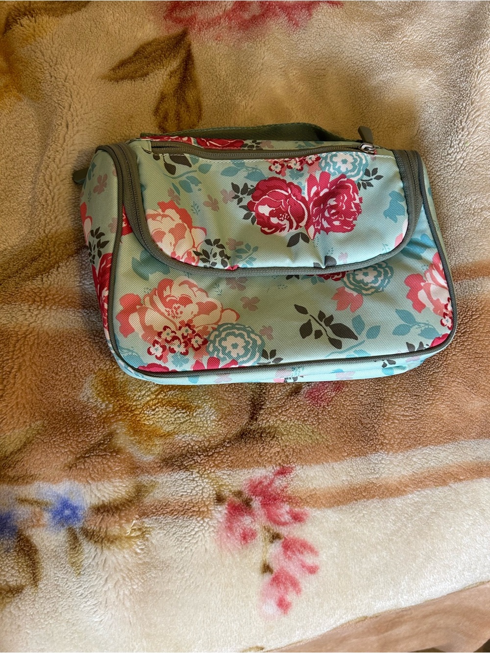 Pottery Barn Teen Garden Party Floral Travel Bag/lunch box